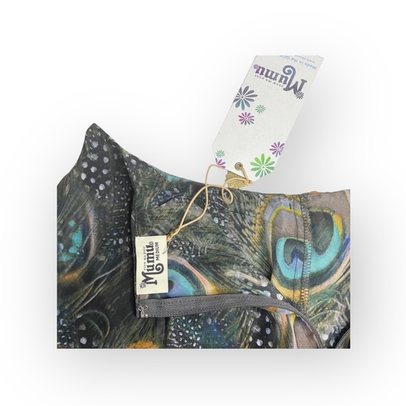 new Show Me Your Mumu ❤︎ Feather Sawyer Shorts ❤︎ Peacock Print Chiffon ❤︎ SMYM - Picture 13 of 17